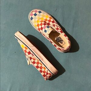 Vans Colorful Checkered Slip-Ons
